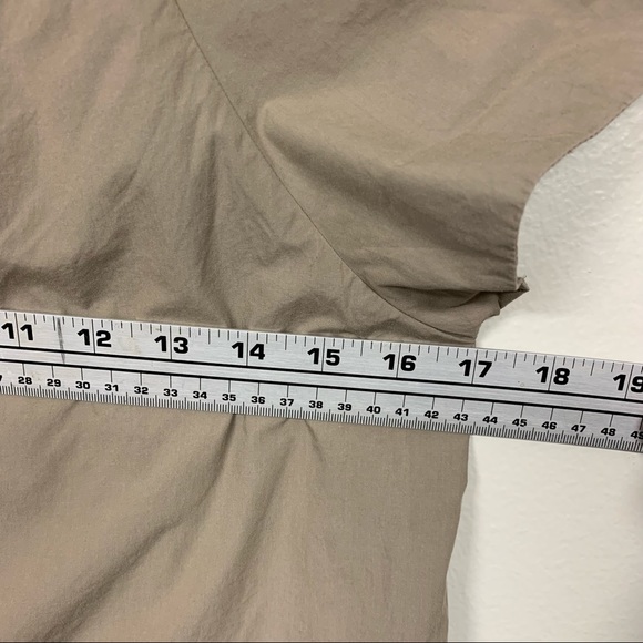 $245 Retail Vince. 100% Cotton Tan Brown Shift Mini Dress Minimalist Size S - Picture 8 of 12